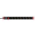 Techly Rack 19  Power Strip 8 Outlets Schuko Plug - imagine 3