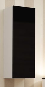 Cama Cabinet VIGO  90  full 90/35/32 white/black gloss - imagine 3