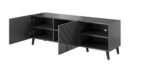RTV cabinet ABETO 150x42x52 graphite/gloss - imagine 4