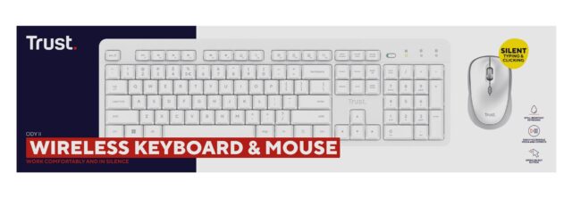 Trust Ody II Wireless US - set (keyboard + mouse)  white - imagine 8