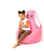Sako bag pouf Rabbit pink L 105 x 80 cm - imagine 2