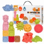 Tullo Sensory blocks – Montessori educational set  14 pieces - imagine 2