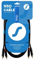 SSQ RCARCA3 - Cable 2x RCA - 2x RCA - 3 m  Black