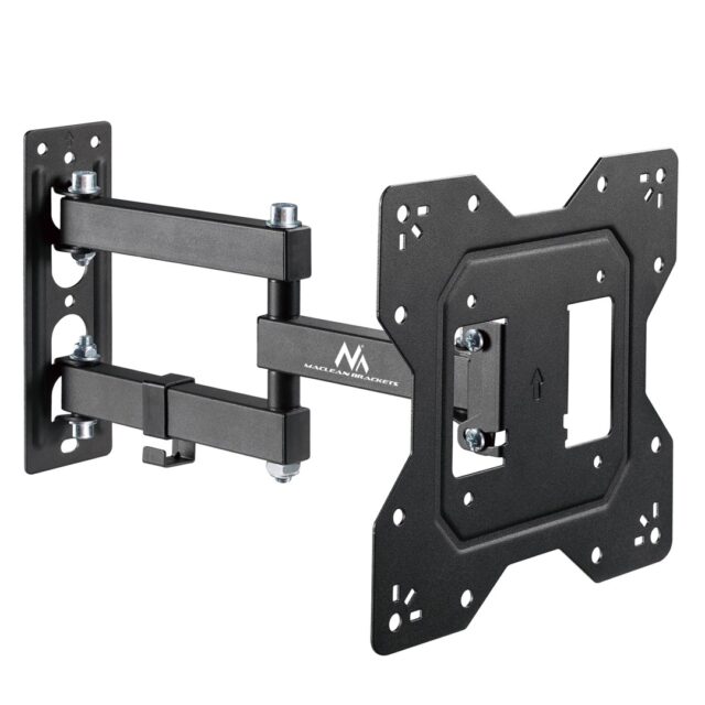 Maclean MC-700N TV Monitor Wall Mount Universal max VESA 200x20 23 -43  30kg Black Extendable Tilting for Small TVs - imagine 6