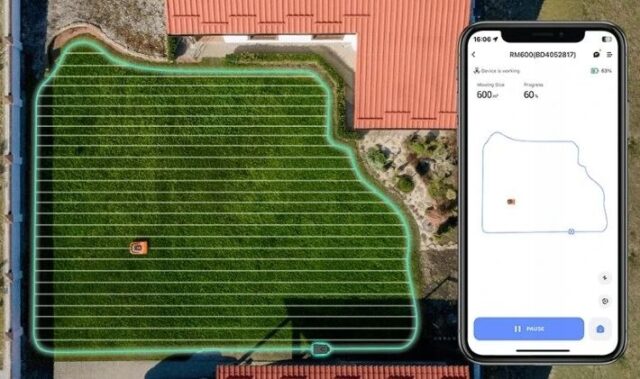 EZVIZ RM600 orange robotic lawn mower - imagine 18