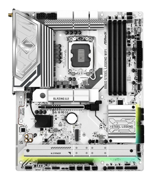 Asrock B860 Steel Legend WiFi Intel B860 LGA 1851 (Socket V1) ATX - imagine 3