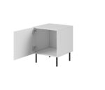 HOLE bedside table 2 pcs. 44x40.5x53.5 cm white matt - imagine 2