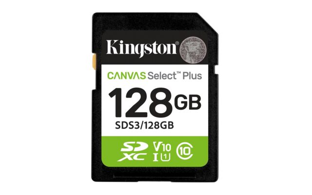 Kingston Technology 128GB SDXC Canvas Select Plus Gen3 150MB/s C10 UHS-I U1 V10 - imagine 3