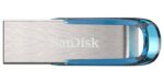 SanDisk Ultra Flair USB flash drive 64 GB USB Type-A 3.2 Gen 1 (3.1 Gen 1) Blue  Silver