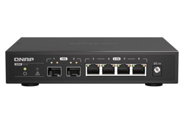 QNAP QSW-2104-2S network switch Unmanaged 2.5G Ethernet Black - imagine 4