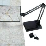 Table-top magnifier mounted on the tabletop