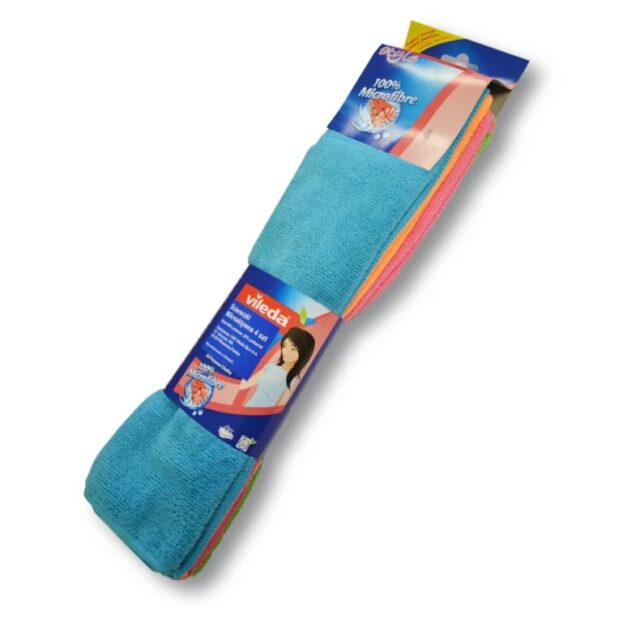 Cleaning Cloth Vileda Microfibre Cloth Colors Extra Large 4 pcs - imagine 12