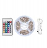 Taśma świetlna Vention RGB FPC LED z pilotem IR zasilanie USB 5V  2m - imagine 8