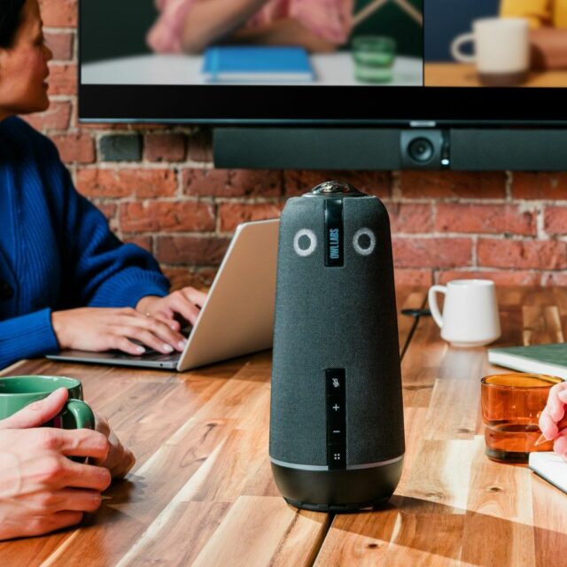 Owl Labs Meeting Owl 4+ 360-Degree  4K Smart Video Conference Camera  Microphone and Speaker (Automatic Speaker Focus  Smart Zooming and Noise Equalising) - imagine 3