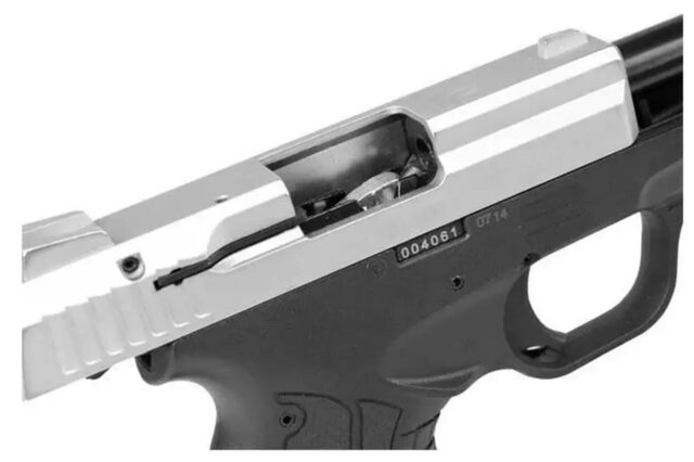 Pistolet hukowy alarmowo sygnałowy STALKER M906 BAS kal. .22 Long Blank (6 mm) Chrom błysk - imagine 5