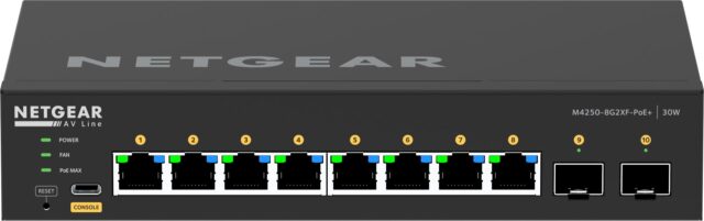NETGEAR 8x1G PoE+ 220W and 2xSFP+ Managed Switch - imagine 9