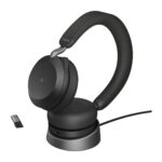 Jabra Evolve2 75 - USB-A MS Teams with Desk Stand - Black - imagine 4