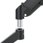 Maclean 2 monitor mount  gas spring  17 -32   2-10kg  black  MC-134 - imagine 5