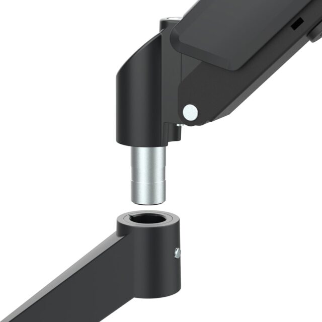 Maclean 2 monitor mount  gas spring  17 -32   2-10kg  black  MC-134 - imagine 5