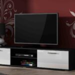 Cama TV stand SOHO 180 black/white gloss