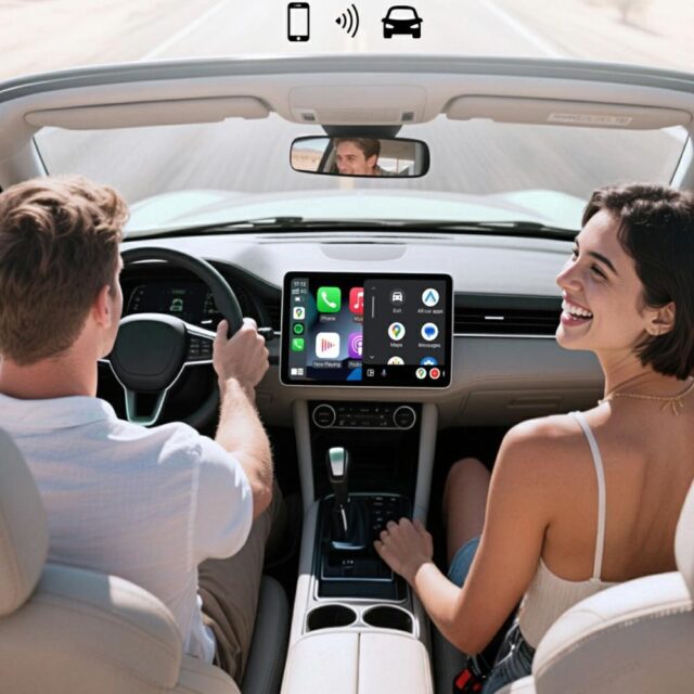 Adapter samochodowy 4smarts transmiter    Bluetooth Carplay/Android Auto srebrny - imagine 5