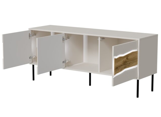 Cama INSERTO 3D TV cabinet 143.5x40x61.5 cashmere + LED - imagine 3