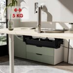 Maclean under-desk cable/extension organizer  max. load 5kg  black  MC-106 B - imagine 3