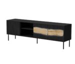 Cama INSERTO 3D1W TV cabinet 190x40x61.5 black + LED