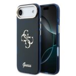 Guess IML 4G Script Metal Logo Zadní Kryt pro iPhone Air Blue
