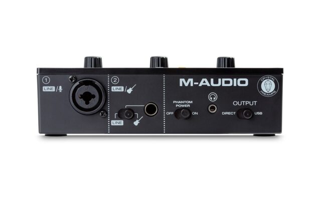 M-AUDIO M-Track Solo USB Audio interface Crystal preamplifier 16 bit 48 kHz Black - imagine 4