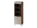 Cama 3 ALMERA bookcase 60x42x185 walnut/cashmere