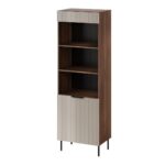 Cama 3 ALMERA bookcase 60x42x185 walnut/cashmere