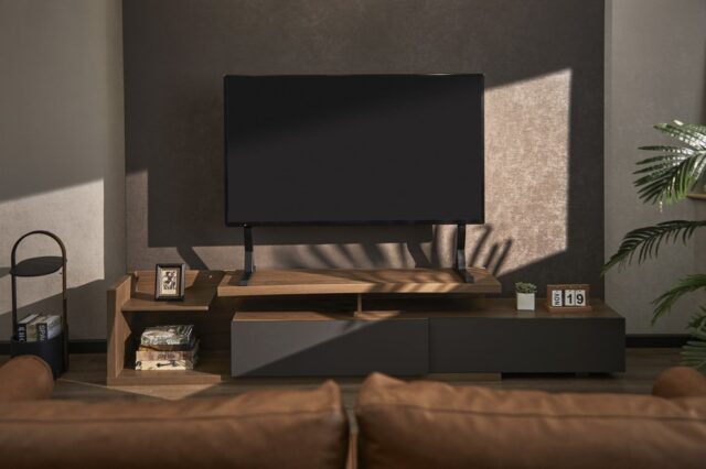 Gembird TVS-D90F-01 Tabletop TV stand  45  - 90   black - imagine 7