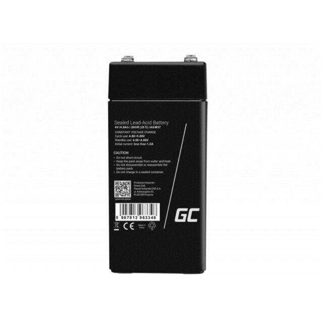Green Cell AGM37 industrial rechargeable battery Sealed Lead Acid (VRLA) 4000 mAh 4 V - imagine 4