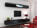 Cama Cabinet VIGO  90  full 90/35/32 black/black gloss - imagine 10