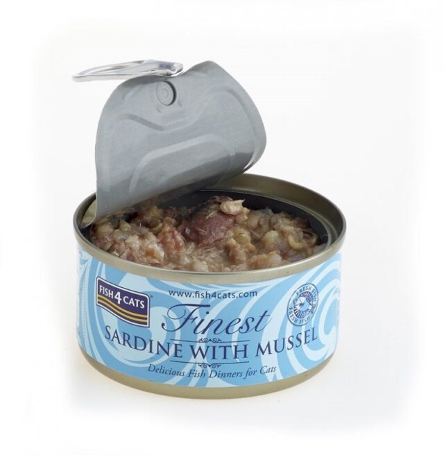 FISH4CATS Sardine with mussel - wet cat food - 70g - imagine 3