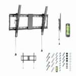 Gembird WM-80T-01 TV mount/stand 2.03 m (80 ) Black  Steel - imagine 2