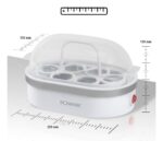 Bomann EK 5022 CB 6 egg(s) 400 W Silver  Transparent  White - imagine 2