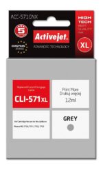Activejet ACC-571GNX Ink (replacement for Canon CLI-571XLG; Supreme; 12 ml; grey)