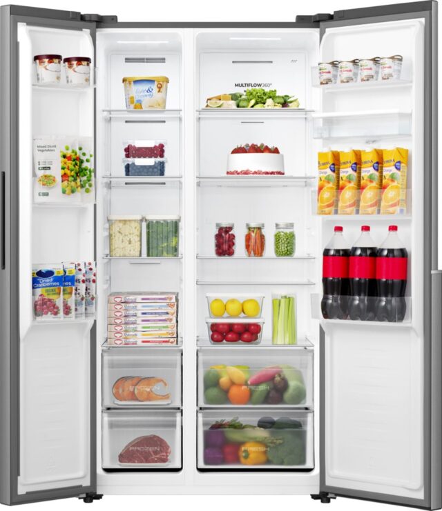 Gorenje NRS917E41XWD side-by-side refrigerator Freestanding 541 L E Stainless steel - imagine 4