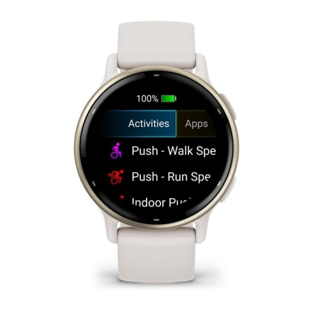 Garmin Vivoactive 5 3.05 cm (1.2 ) AMOLED 42 mm Digital 390 x 390 pixels Touchscreen White Wi-Fi GPS (satellite) - imagine 6