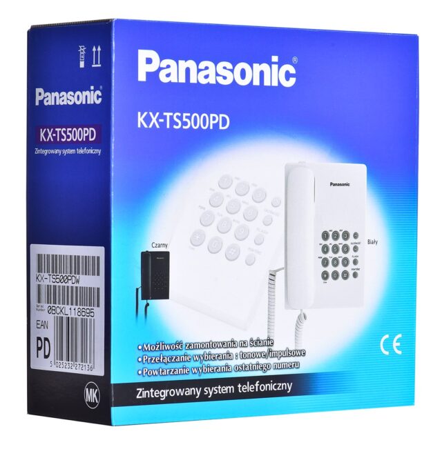 Panasonic KX-TS500PDW telephone Analog telephone White - imagine 4