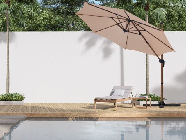 Garden umbrella ROMA S beige - imagine 8