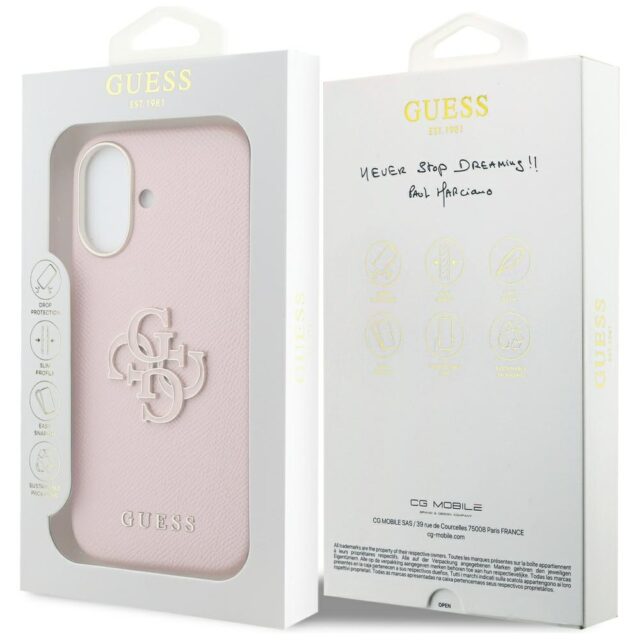 Etui Guess FW Resin Logo do iPhone 17     różowy - imagine 8
