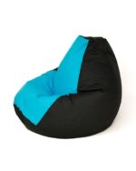 Sako bag pouffe Pear black and blue L 105 x 80 cm - imagine 2