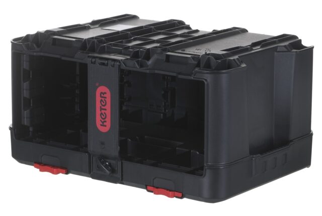 Toolbox KETER Stack'N'Roll (17210831/253380) with 3 organizers Black - imagine 5