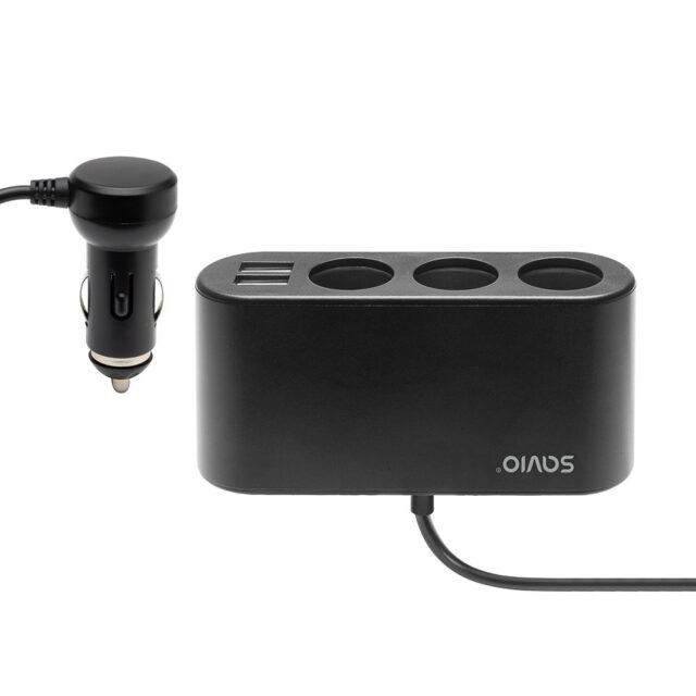 Savio Car lighter socket splitter 12/24V SA-024 - imagine 5