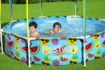 Bestway Steel Pro 2.44m x 51cm Splash-in-shade Play Pool  Orange/Yellow - imagine 8