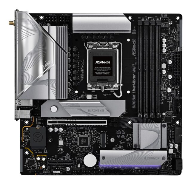 Asrock B860M LiveMixer WiFi Intel B860 LGA 1851 (Socket V1) micro ATX - imagine 2