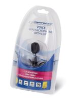 Esperanza EH178 Microphone with clip Black - imagine 3